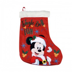 Коледни Чорапи Mickey Mouse Happy smiles 42 cm полиестер - Сезонни и Празнични Декорации