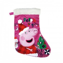Коледни Чорапи Peppa Pig Cosy corner 42 cm полиестер - Сезонни и Празнични Декорации