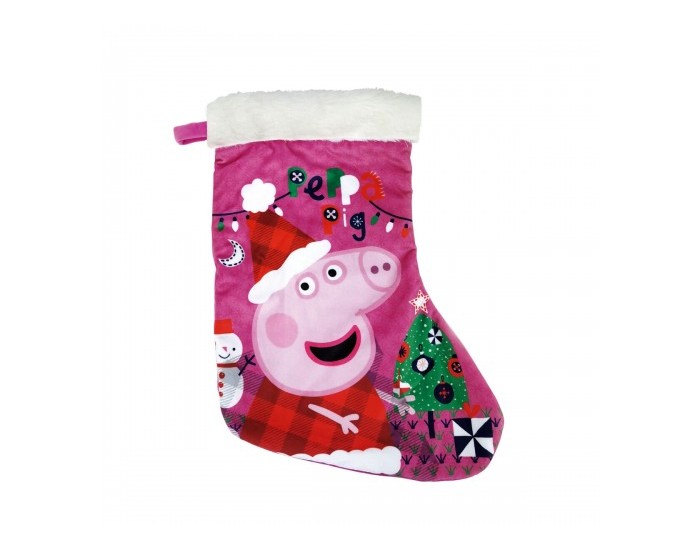 Коледни Чорапи Peppa Pig Cosy corner 42 cm полиестер Коледни Чорапи Peppa Pig Cosy corner 42 cm полиестер