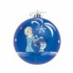 Коледна топка Frozen Memories 6 броя Син Бял Пластмаса (Ø 8 cm) - Сезонни и Празнични Декорации
