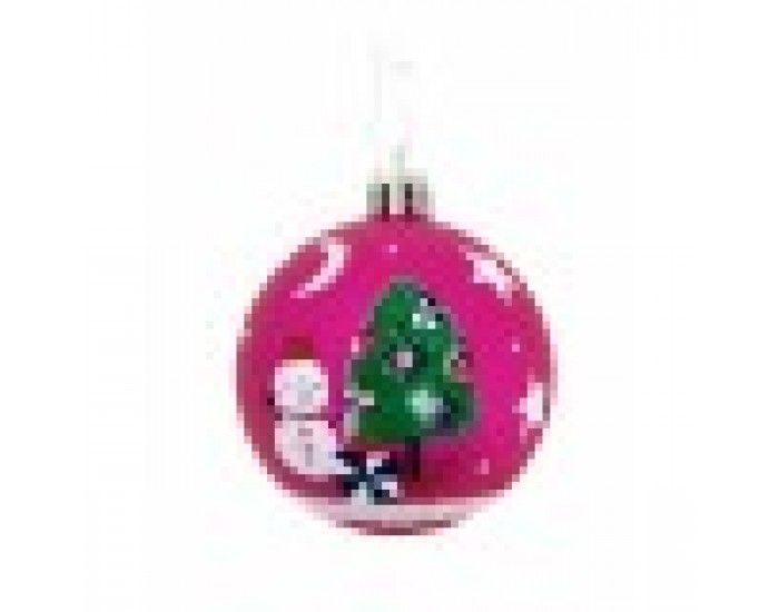 Коледна топка Peppa Pig Cosy corner Фуксия 6 броя Пластмаса (Ø 8 cm) Коледна топка Peppa Pig Cosy corner Фуксия 6 броя Пластмаса (Ø 8 cm)