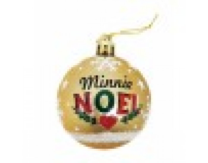 Коледна топка Minnie Mouse Lucky Златен 10 броя Пластмаса (Ø 6 cm)