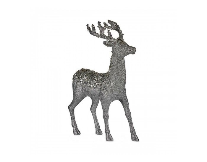 Декорация Среда Царица Сребрист Бял (15 x 45 x 30 cm)