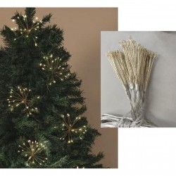 Коледна гирлянда Home ESPRIT Жълт PVC 13 x 13 x 380 cm - Сезонни и Празнични Декорации