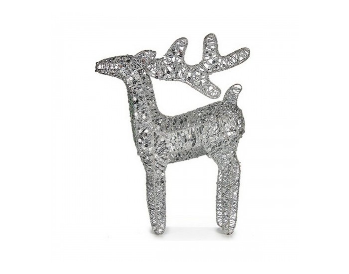 Christmas reindeer Сребрист Метал (30 x 43,5 x 10 cm) Christmas reindeer Сребрист Метал (30 x 43,5 x 10 cm)