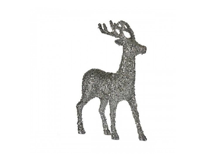 Декорация Среда Царица Сребрист Бял (15 x 45 x 30 cm)