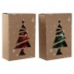 Коледни топки Home ESPRIT Червен Зелен PVC 20 x 10 x 30 cm (2 броя) - Сезонни и Празнични Декорации