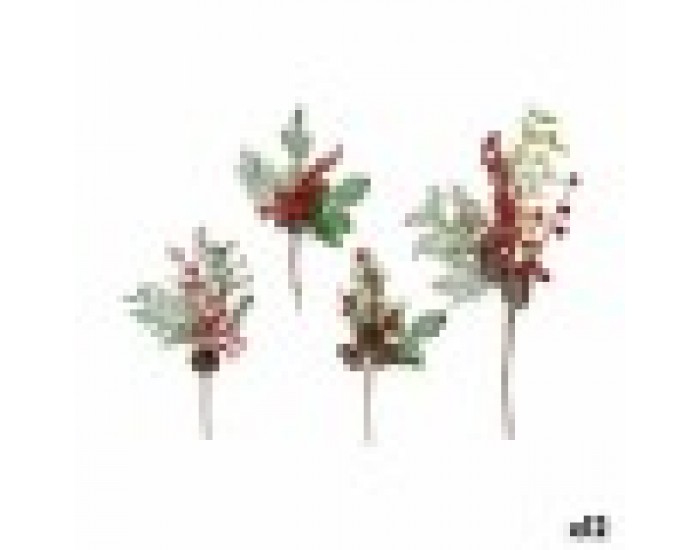 Клон Червени плодове Кафяв Червен Зелен Пластмаса 20 x 39 x 6 cm (12 броя)