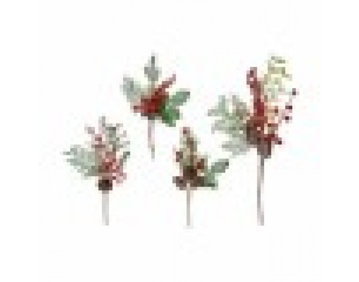 Клон Червени плодове Кафяв Червен Зелен Пластмаса 20 x 39 x 6 cm (12 броя)