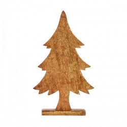 Коледно дърво Златен Дървен (5,1 x 49,5 x 25,5 cm) - Сезонни и Празнични Декорации