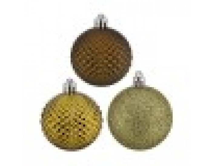 Christmas Balls Set Ø 6 cm Зелен PVC (12 броя) Christmas Balls Set Ø 6 cm Зелен PVC (12 броя)