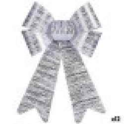 Ласо Коледна Украса Сребрист PVC 16 x 24 x 4 cm (12 броя) - Сезонни и Празнични Декорации