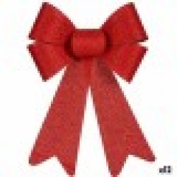 Ласо Коледна Украса Червен PVC 16 x 24 x 4 cm (12 броя) - Сезонни и Празнични Декорации