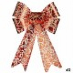 Ласо Коледна Украса Червен Златен PVC 16 x 24 x 4 cm (12 броя) - Сезонни и Празнични Декорации