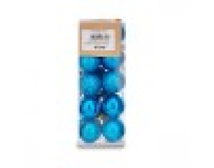 Christmas Balls Set Ø 3 cm Син Пластмаса (12 броя) Christmas Balls Set Ø 3 cm Син Пластмаса (12 броя)
