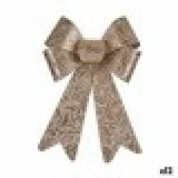 Висяща украса Бронз PVC Ласо 16 x 24 x 4 cm (12 броя) - Сезонни и Празнични Декорации
