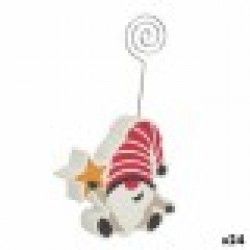 Рамка за снимки Многоцветен Гном Коледна звезда Метал Дървен MDF 8,5 x 15,5 x 2 cm (24 броя) - Сезонни и Празнични Декорации