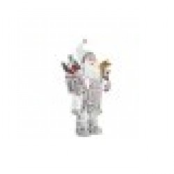Коледна Украса DKD Home Decor Дядо Коледа Дървен полиестер PVC (32 x 20 x 64 cm) (2 броя) - Сезонни и Празнични Декорации