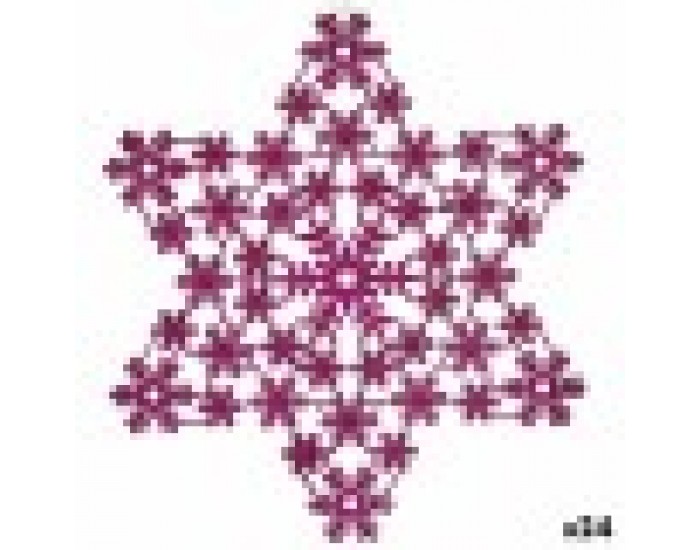 Коледна Украса Звезда Фуксия 29 x 0,1 x 32 cm (24 броя)