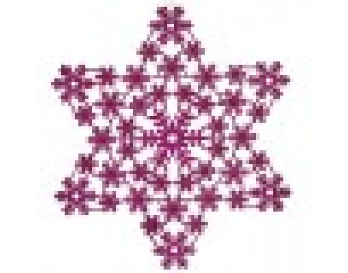 Коледна Украса Звезда Фуксия 29 x 0,1 x 32 cm (24 броя)