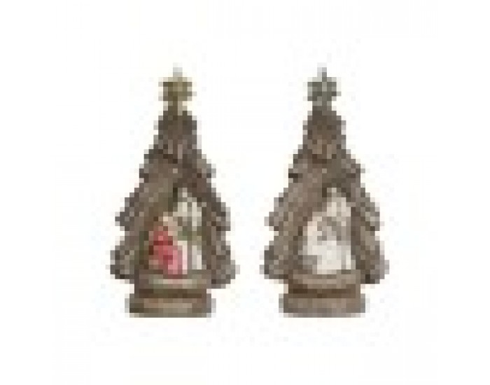 Рождествена Коледна Сцена Home ESPRIT Зелен Сив Магнезиев 23 x 13,5 x 45 cm (2 броя) Рождествена Коледна Сцена Home ESPRIT Зелен Сив Магнезиев 23 x 13,5 x 45 cm (2 броя)