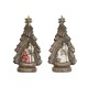 Рождествена Коледна Сцена Home ESPRIT Зелен Сив Магнезиев 23 x 13,5 x 45 cm (2 броя) Рождествена Коледна Сцена Home ESPRIT Зелен Сив Магнезиев 23 x 13,5 x 45 cm (2 броя)