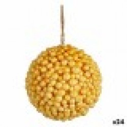 Коледна топка Жълт Пластмаса 8 x 8 x 8 cm (24 броя) - Сезонни и Празнични Декорации