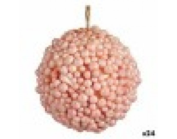 Коледна топка Розов Пластмаса 8 x 8 x 8 cm (24 броя)