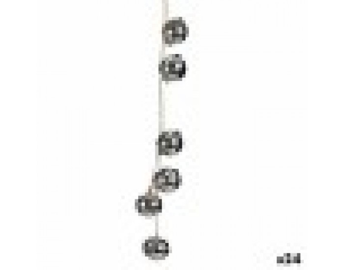 Коледна Украса Джингъл Звънец Сребрист 5 x 2,5 x 41 cm (24 броя)