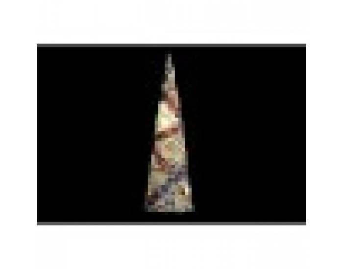 Декорация DKD Home Decor Коледа LED Конуси 3 Части Pатан Снежен (20 x 20 x 80 cm)