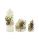 Комплект Свещи DKD Home Decor Бял Зелен Коледа 7 x 7 x 15 cm Комплект Свещи DKD Home Decor Бял Зелен Коледа 7 x 7 x 15 cm