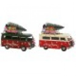 Коледна Украса Home ESPRIT Червен Зелен 27 x 12 x 20 cm (2 броя) - Сезонни и Празнични Декорации