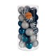Christmas Balls Set Сребрист Син Пластмаса (Ø 6 cm) (6 броя) Christmas Balls Set Сребрист Син Пластмаса (Ø 6 cm) (6 броя)