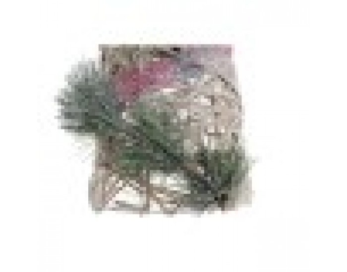 Декорация DKD Home Decor Коледа LED Конуси 3 Части Pатан Снежен (20 x 20 x 80 cm)