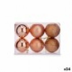 Christmas Balls Set Мед Пластмаса (8 x 9 x 8 cm) (24 броя) - Декорации