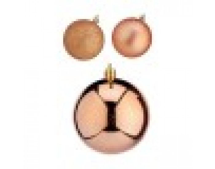 Christmas Balls Set Мед Пластмаса (8 x 9 x 8 cm) (24 броя) Christmas Balls Set Мед Пластмаса (8 x 9 x 8 cm) (24 броя)