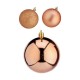 Christmas Balls Set Мед Пластмаса (8 x 9 x 8 cm) (24 броя) Christmas Balls Set Мед Пластмаса (8 x 9 x 8 cm) (24 броя)