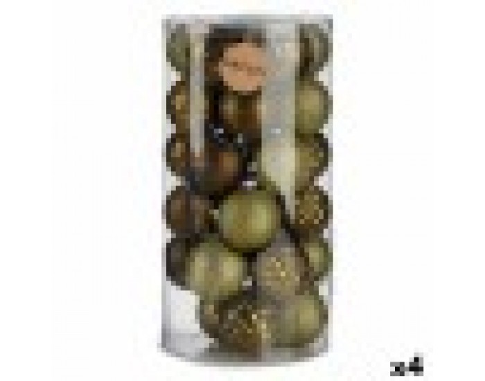 Christmas Balls Set Зелен PVC (8 x 8,5 x 8 cm) (4 броя)