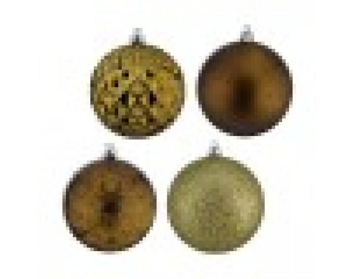 Christmas Balls Set Зелен PVC (8 x 8,5 x 8 cm) (4 броя)