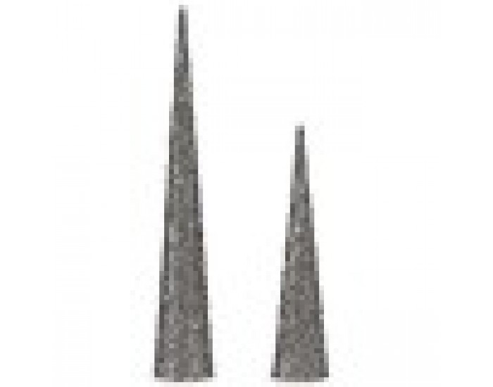 Комплект фигури Конуси пайети Сребрист Пластмаса (4 броя)