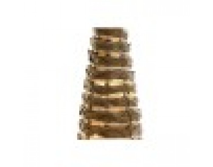 Коледна Украса DKD Home Decor Бял Естествен 20 x 20 x 80 cm (3 Части)
