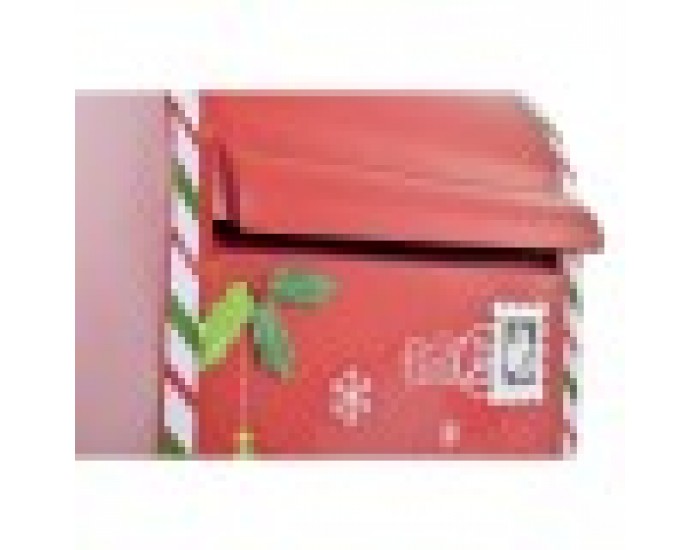 Ключ за пощенска кутия DKD Home Decor Бял Червен Метал 29 x 24 x 52 cm