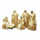 Рождествена Коледна Сцена DKD Home Decor Златен Корона 30 x 5 x 30 cm 50 x 5 x 50 cm Рождествена Коледна Сцена DKD Home Decor Златен Корона 30 x 5 x 30 cm 50 x 5 x 50 cm