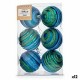 Christmas Balls Set Ø 8 cm Син Зелен PVC (12 броя) Christmas Balls Set Ø 8 cm Син Зелен PVC (12 броя)