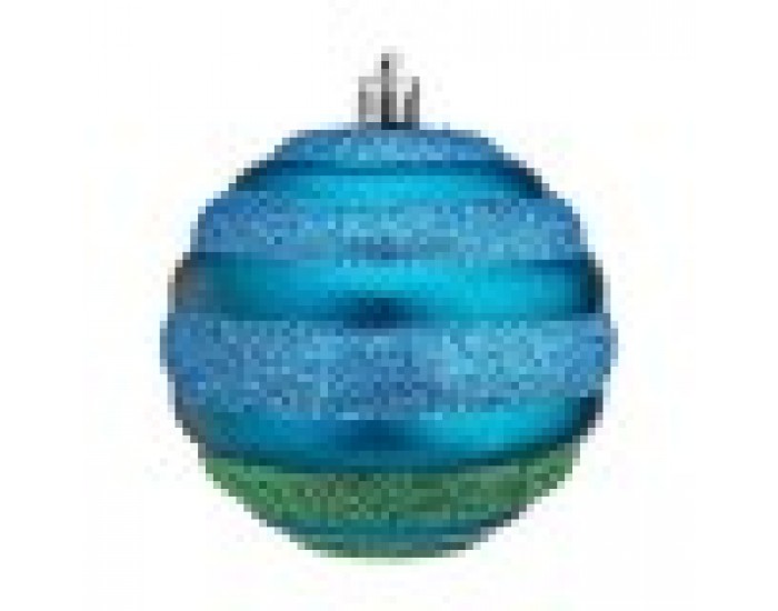 Christmas Balls Set Ø 8 cm Син Зелен PVC (12 броя) Christmas Balls Set Ø 8 cm Син Зелен PVC (12 броя)
