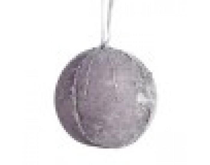 Комплект Коледни Топки полиестер Сребрист 8 x 8 x 8 cm (6 броя)