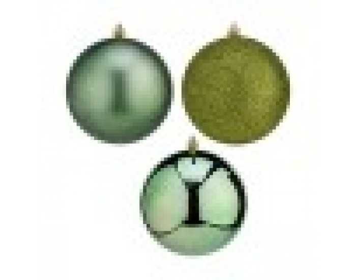 Christmas Balls Set Зелен (15 x 16 x 15 cm) (4 броя)
