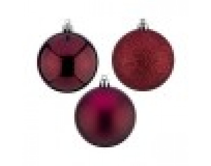 Christmas Balls Set Лилав Пластмаса (Ø 7 cm) (24 броя)