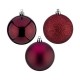 Christmas Balls Set Лилав Пластмаса (Ø 7 cm) (24 броя)