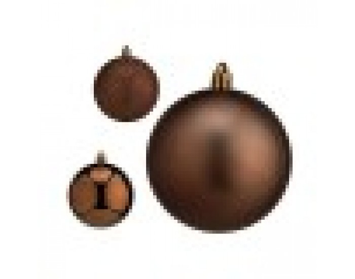 Christmas Balls Set Кафяв Пластмаса (Ø 8 cm) (8 x 8 x 47 cm) (24 броя) Christmas Balls Set Кафяв Пластмаса (Ø 8 cm) (8 x 8 x 47 cm) (24 броя)
